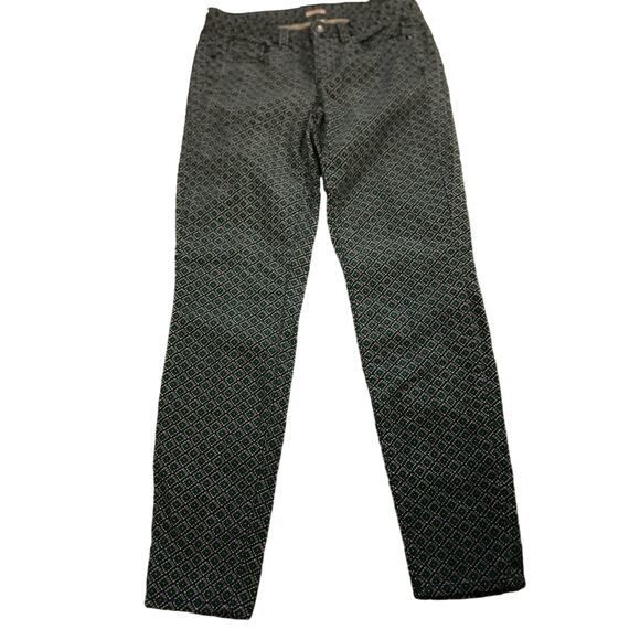 J.Crew Toothpick Corduroy Diamond Printed Pants, Skinny Ankle, Size 27 - Picture 1 of 4